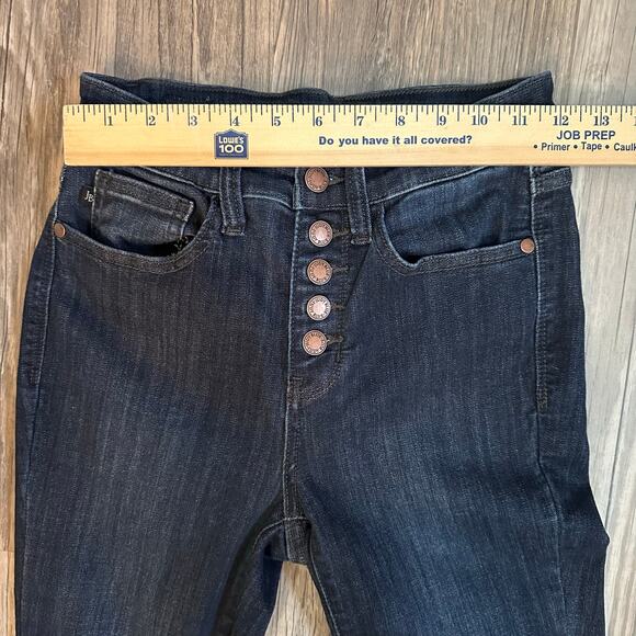 Judy Blue Skinny Fit Blue Jeans Button Fly Style #JB82331DK Women’s‎ Size 0 / 24 - Picture 6 of 8